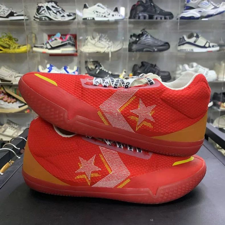 Converse Converse Red Sneakers with White Accents Size US 10 / EU 43 - 4 Thumbnail