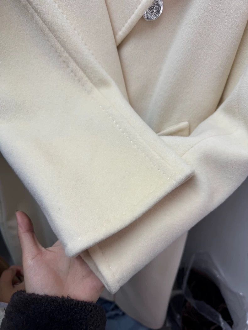 Max Mara MaxMara 101801 Double-Breasted Wool Coat Size US XS / EU 42 / 0 - 6 Thumbnail