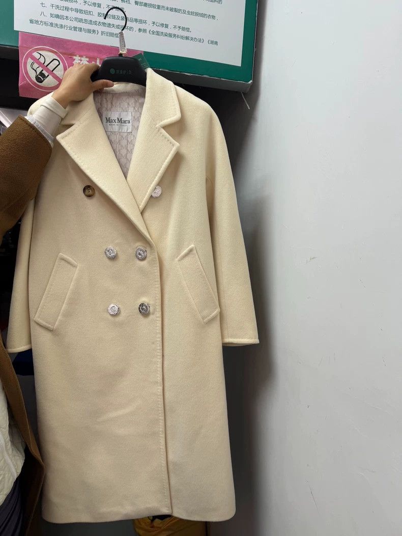 Max Mara MaxMara 101801 Double-Breasted Wool Coat Size US XS / EU 42 / 0 - 2 Thumbnail