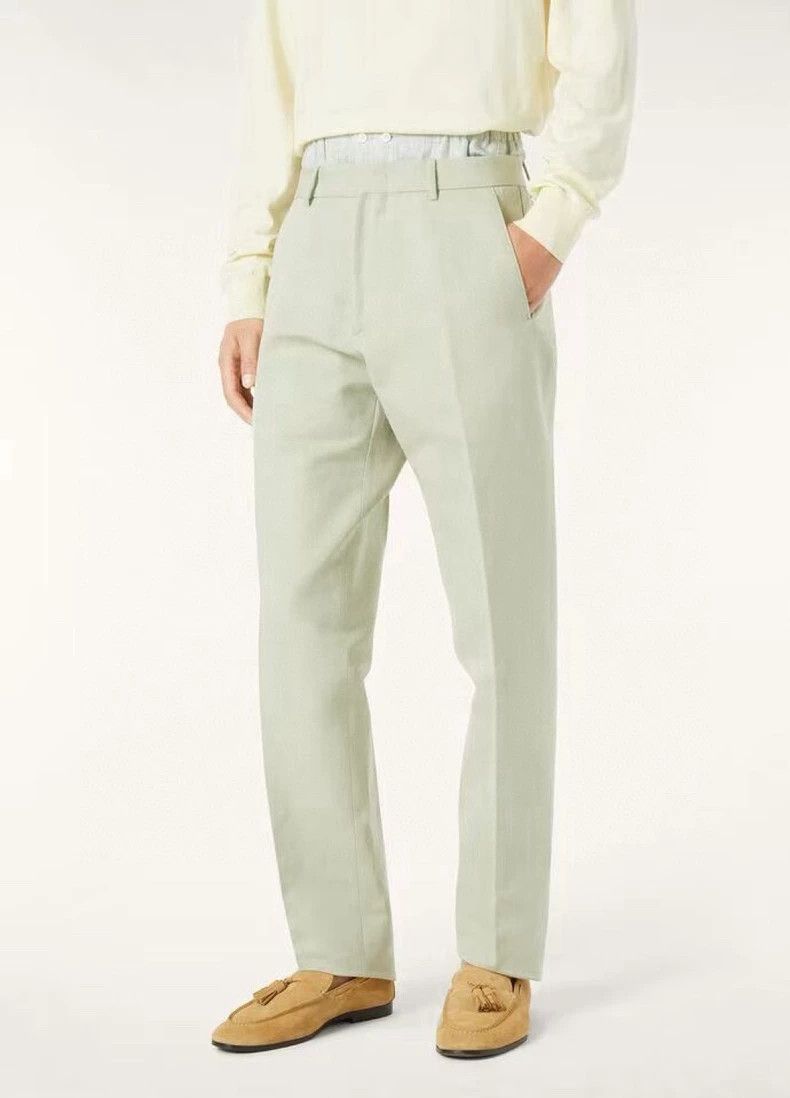 Ermenegildo Zegna Loro Piana Men's Cotton-Linen Casual Pants Size US 32 / EU 48 - 2 Thumbnail