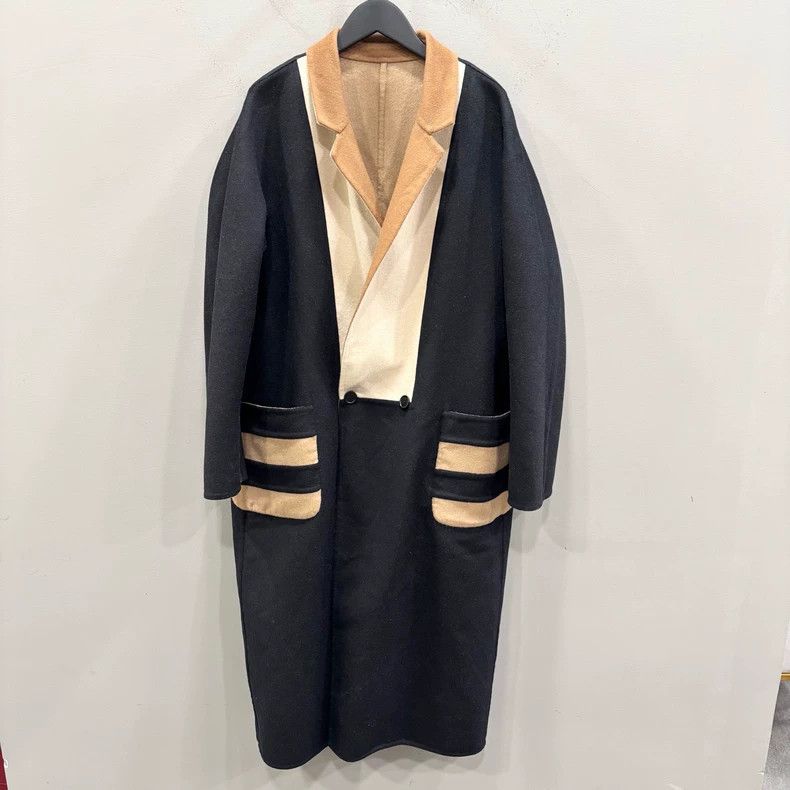 Celine Maxmara Two-Tone Wool Double-Sided Coat -dmc Size US M / EU 48-50 / 2 - 3 Thumbnail