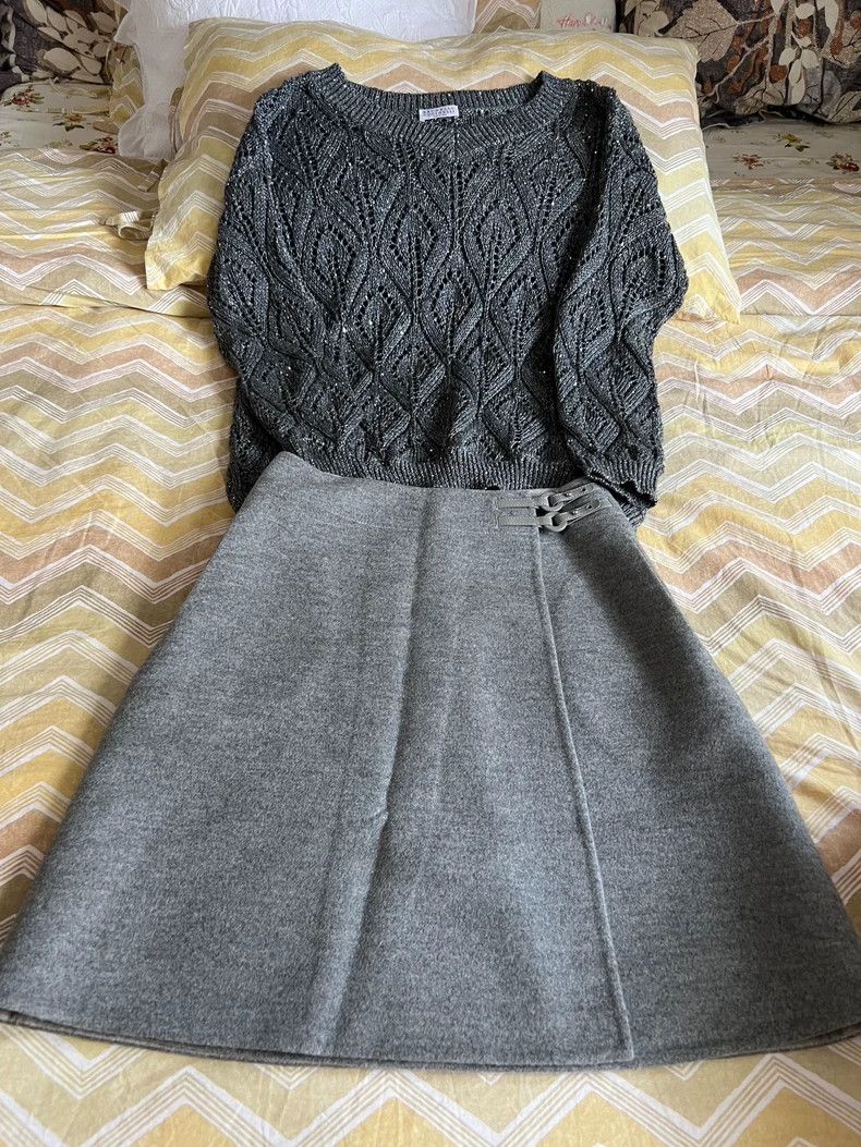 Ermenegildo Zegna Loro Piana Cashmere A-Line Skirt -dmc Size US 30 / EU 46 - 2 Thumbnail
