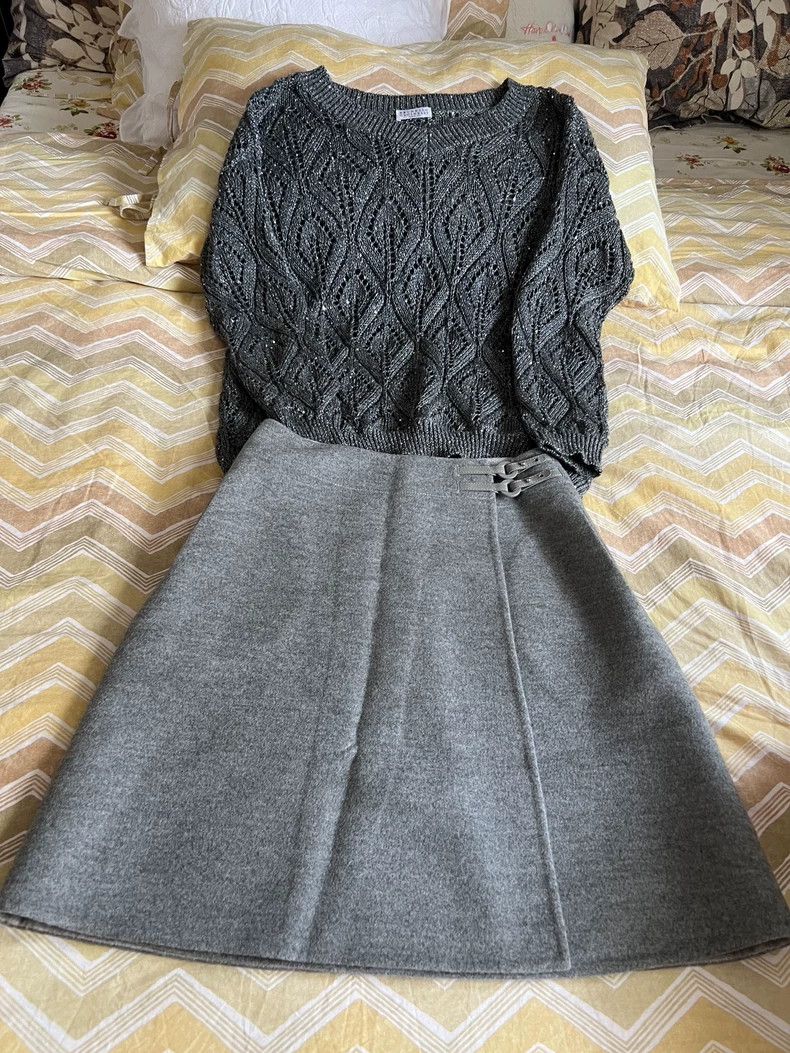 Ermenegildo Zegna Loro Piana Cashmere A-Line Skirt -dmc Size US 30 / EU 46 - 3 Thumbnail
