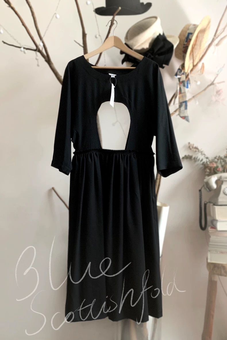 Comme des Garcons CDG COMCOM Cutout Long Sleeve Dress -dmc Size US 30 / EU 46 - 4 Thumbnail
