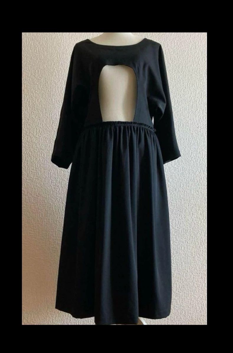 Comme des Garcons CDG COMCOM Cutout Long Sleeve Dress -dmc Size US 30 / EU 46 - 9 Thumbnail