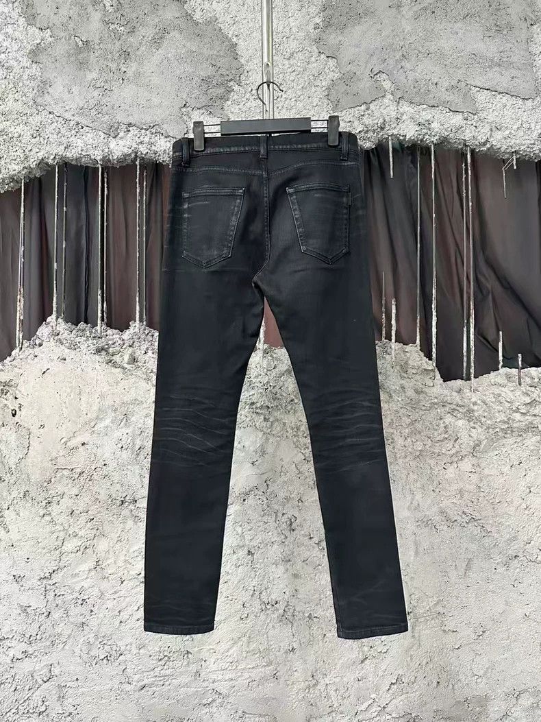 Saint Laurent Paris YSL Saint Laurent Black Denim Jeans Size US 29 - 2 Thumbnail
