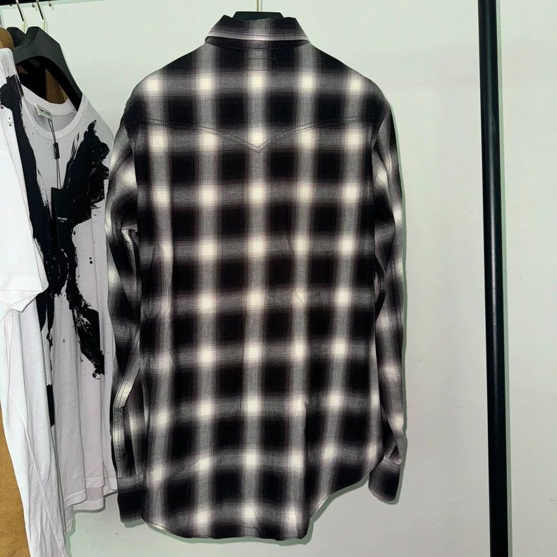 Saint Laurent Paris Saint Laurent 16FW Plaid Button-Up Shirt Size US S / EU 44-46 / 1 - 3 Thumbnail