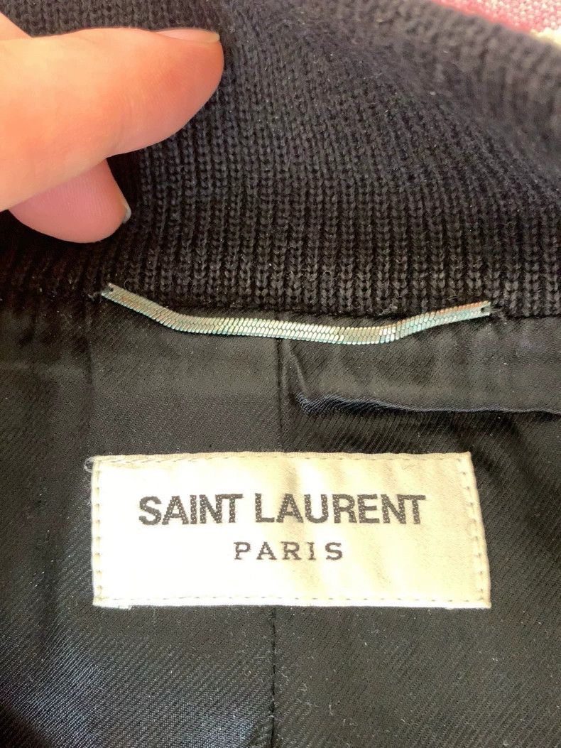 Saint Laurent Paris Saint Laurent Classic Black White Varsity Jacket Size US L / EU 52-54 / 3 - 2 Thumbnail