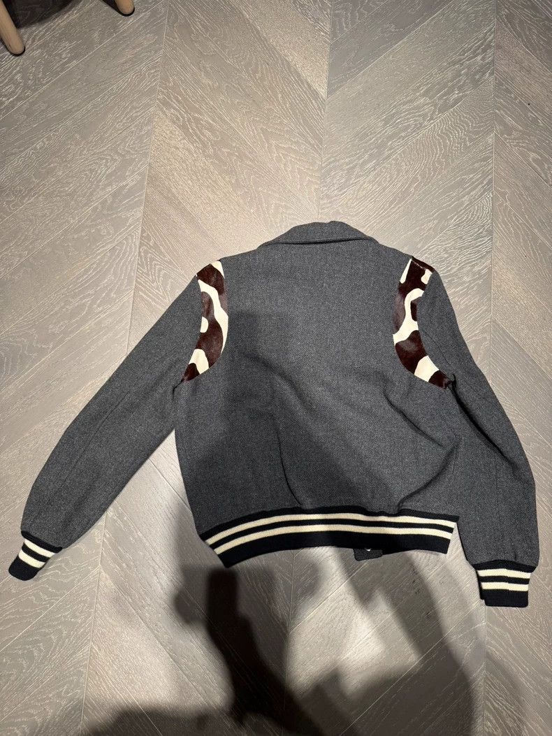 Saint Laurent Paris YSL Classic Gray Zebra Bomber Jacket Size US M / EU 48-50 / 2 - 2 Thumbnail