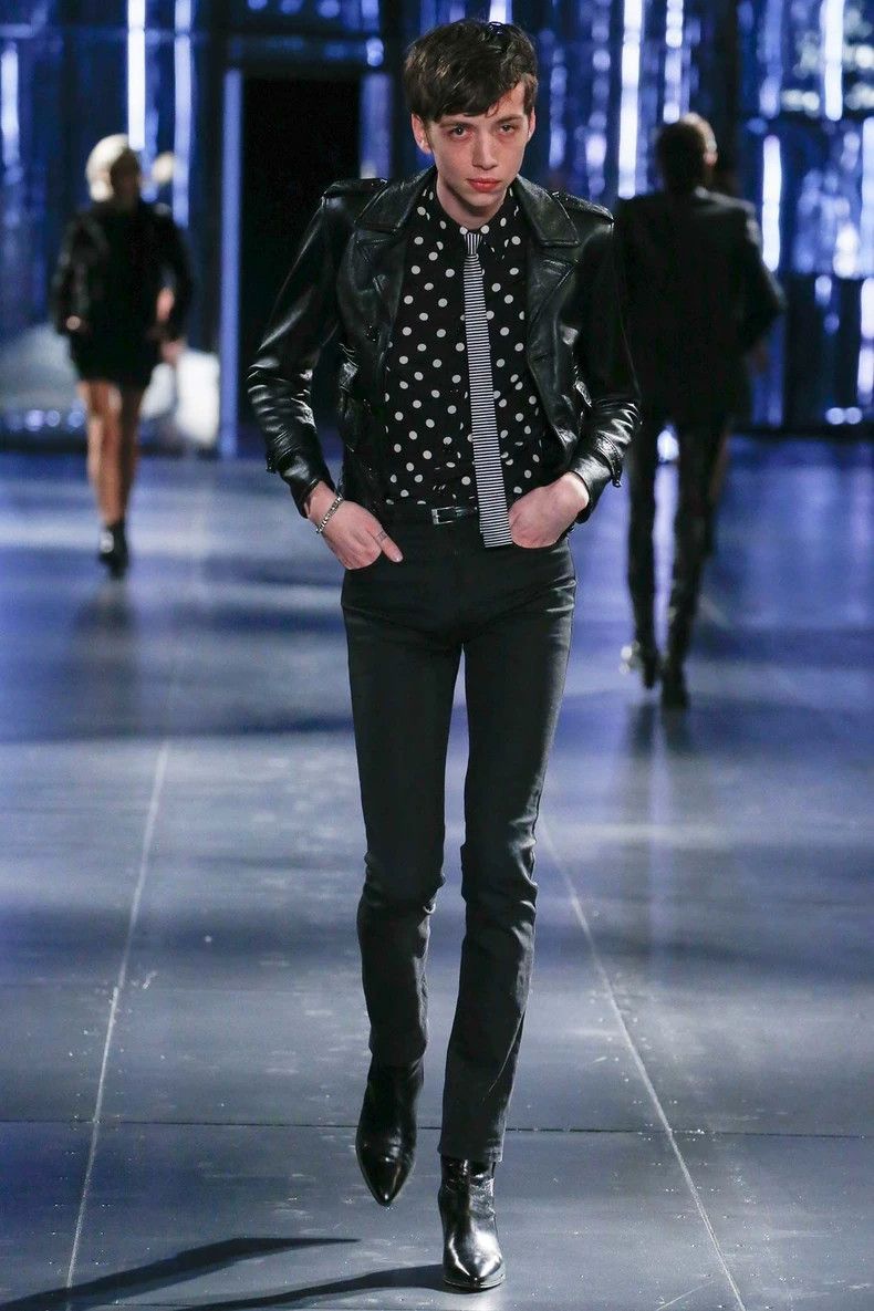 Saint Laurent Paris Saint Laurent Polka Dot Silk Button-Up Shirt Size US L / EU 52-54 / 3 - 7 Thumbnail