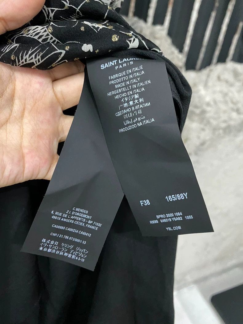 Saint Laurent Paris Saint Laurent SLP Floral Print Dress Size US M / EU 48-50 / 2 - 6 Thumbnail