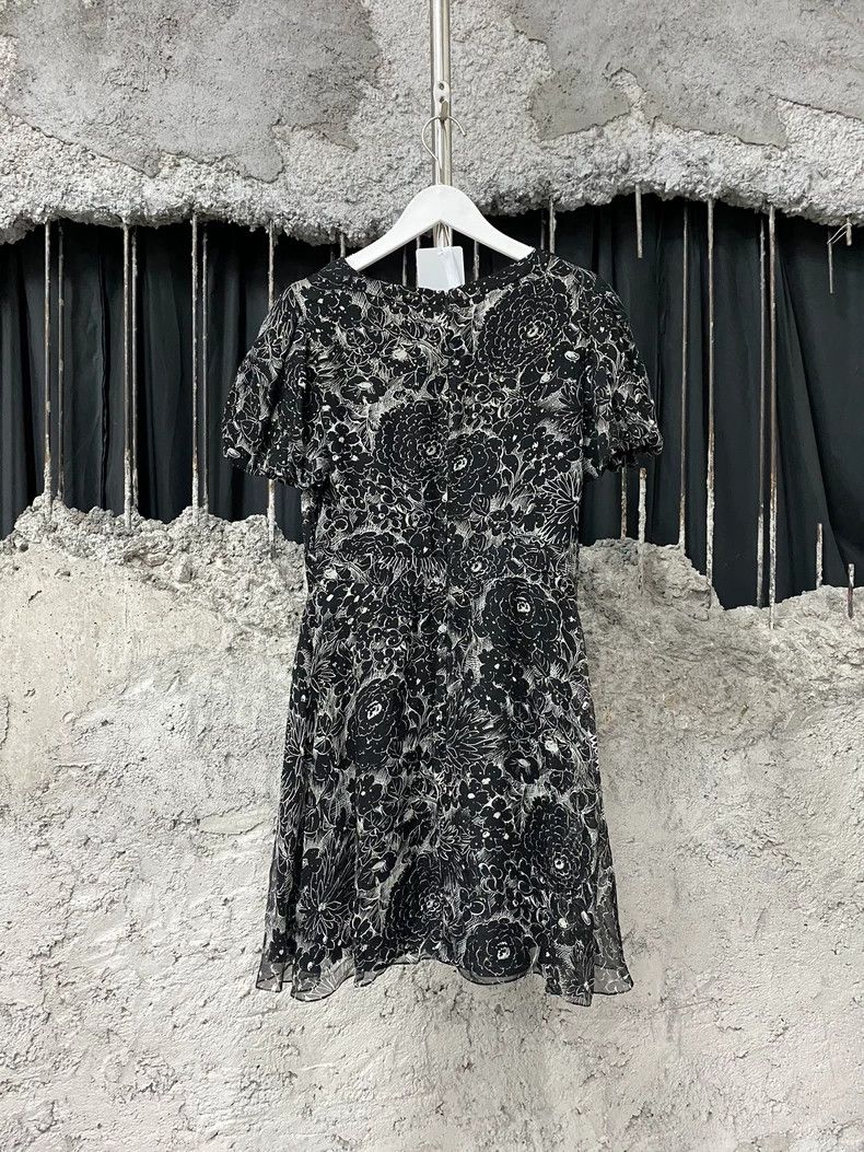Saint Laurent Paris Saint Laurent SLP Floral Print Dress Size US M / EU 48-50 / 2 - 2 Thumbnail