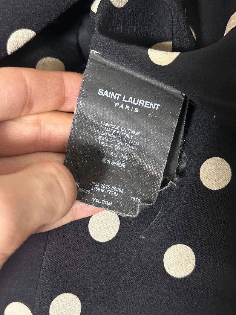 Hedi Slimane Saint Laurent 2015FW Polka Dot Shirt Size US M / EU 48-50 / 2 - 5 Thumbnail