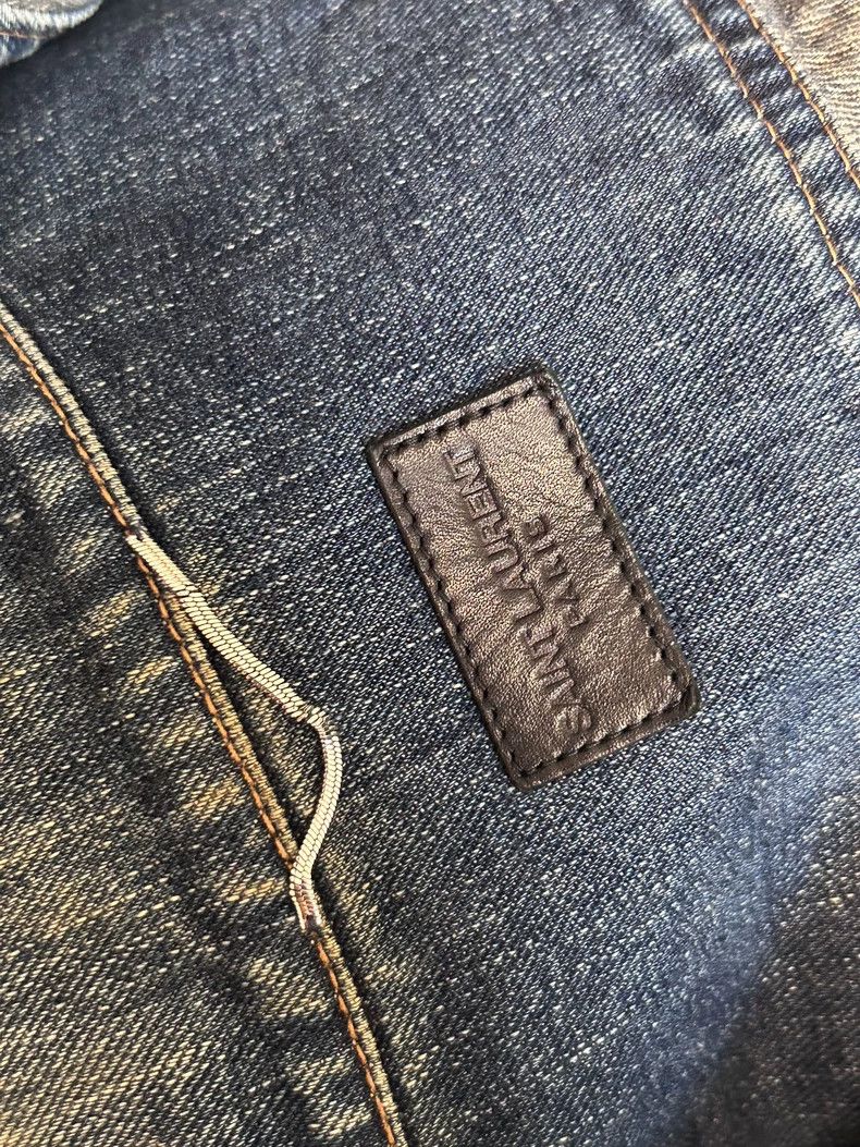 Saint Laurent Paris Saint Laurent Denim Jacket with Shark Patch Size US M / EU 48-50 / 2 - 5 Thumbnail