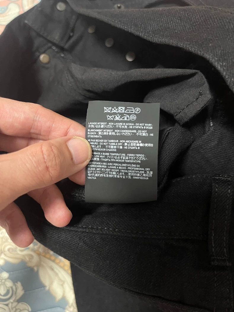 Saint Laurent Paris Saint Laurent Slim Fit Black Denim Jeans Size US 27 - 8 Thumbnail