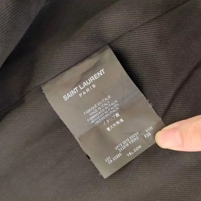 Yves Saint Laurent YSL Women's Classic Leather Biker Jacket Size US M / EU 48-50 / 2 - 5 Thumbnail