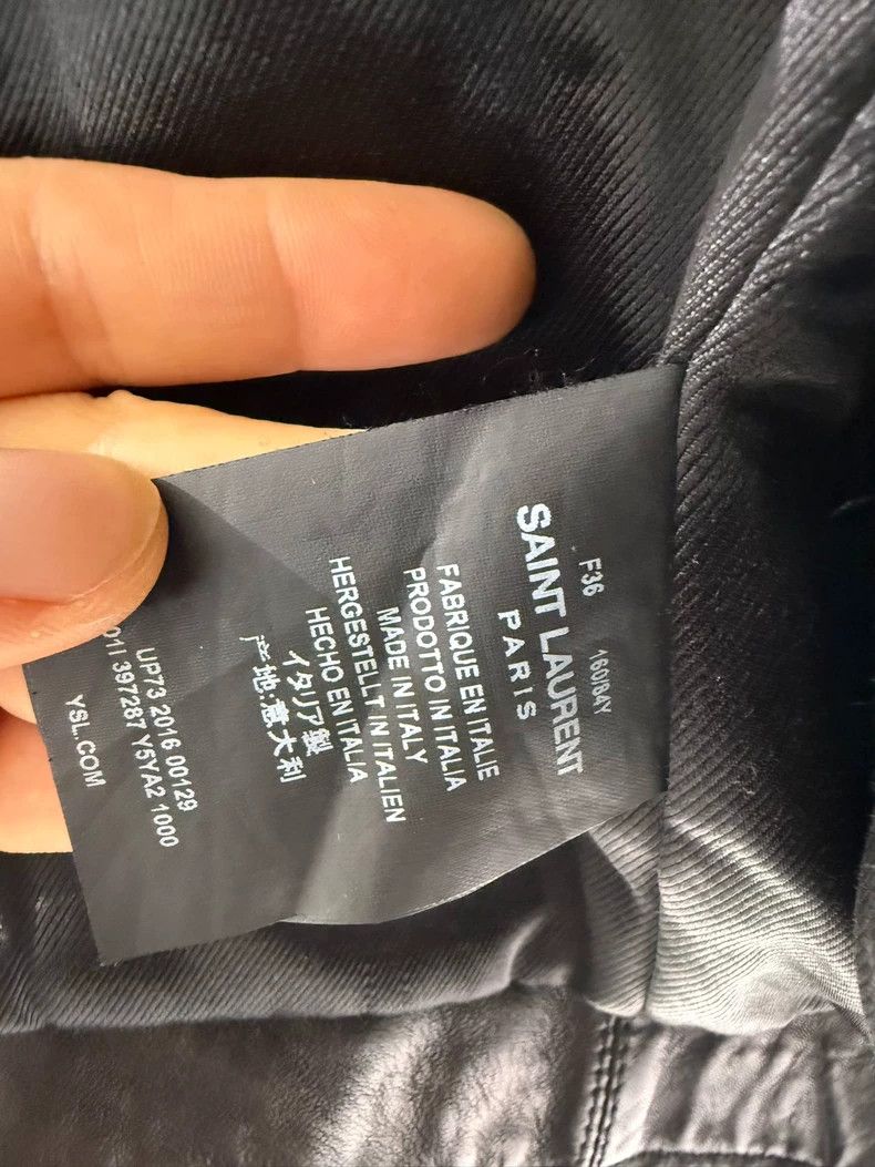 Saint Laurent Paris YSL Saint Laurent Women's Leather Jacket Size US XS / EU 42 / 0 - 5 Thumbnail