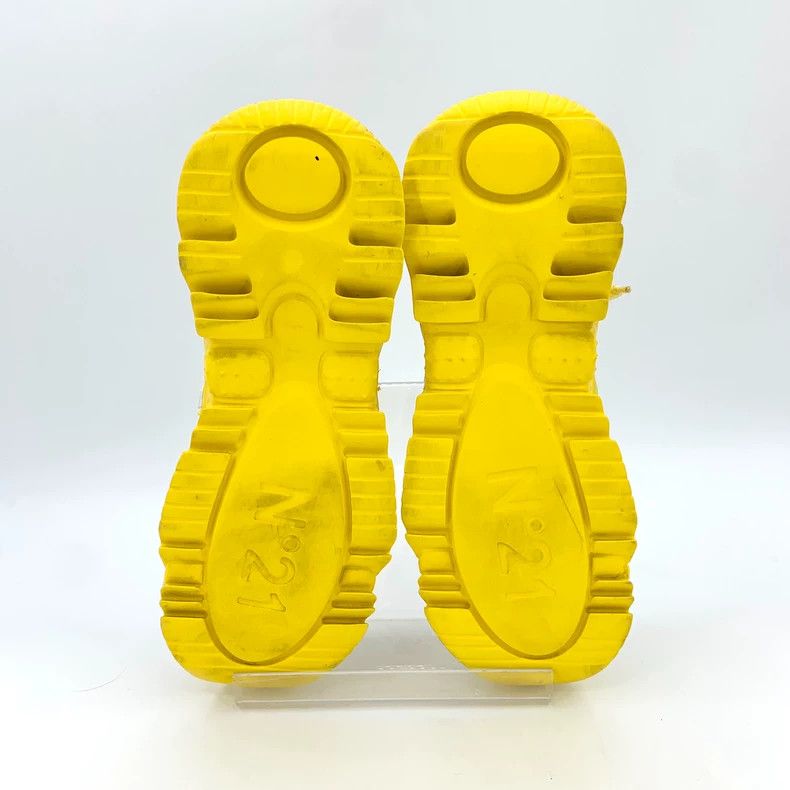 Number (N)ine N°21 Yellow Thick Sole Casual Sneakers Size US 5 / EU 37 - 5 Thumbnail