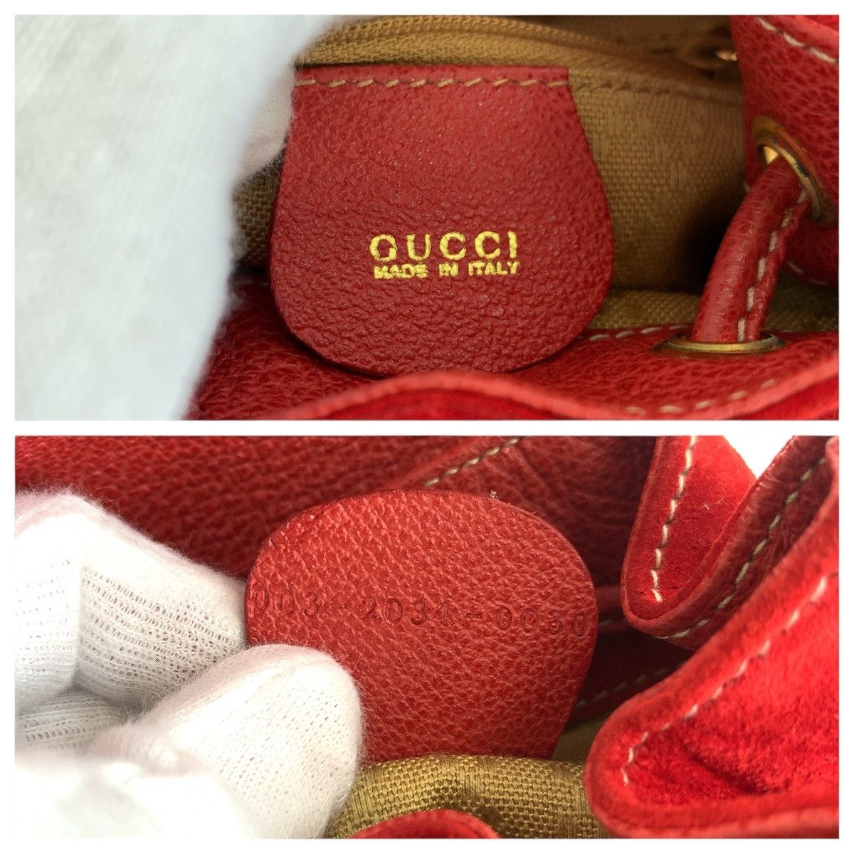 Gucci Gucci Gucci Bamboo Suede/Leather Backpack Suede Backpack 00320340030 DUTY FREE for USA Size ONE SIZE - 4 Thumbnail