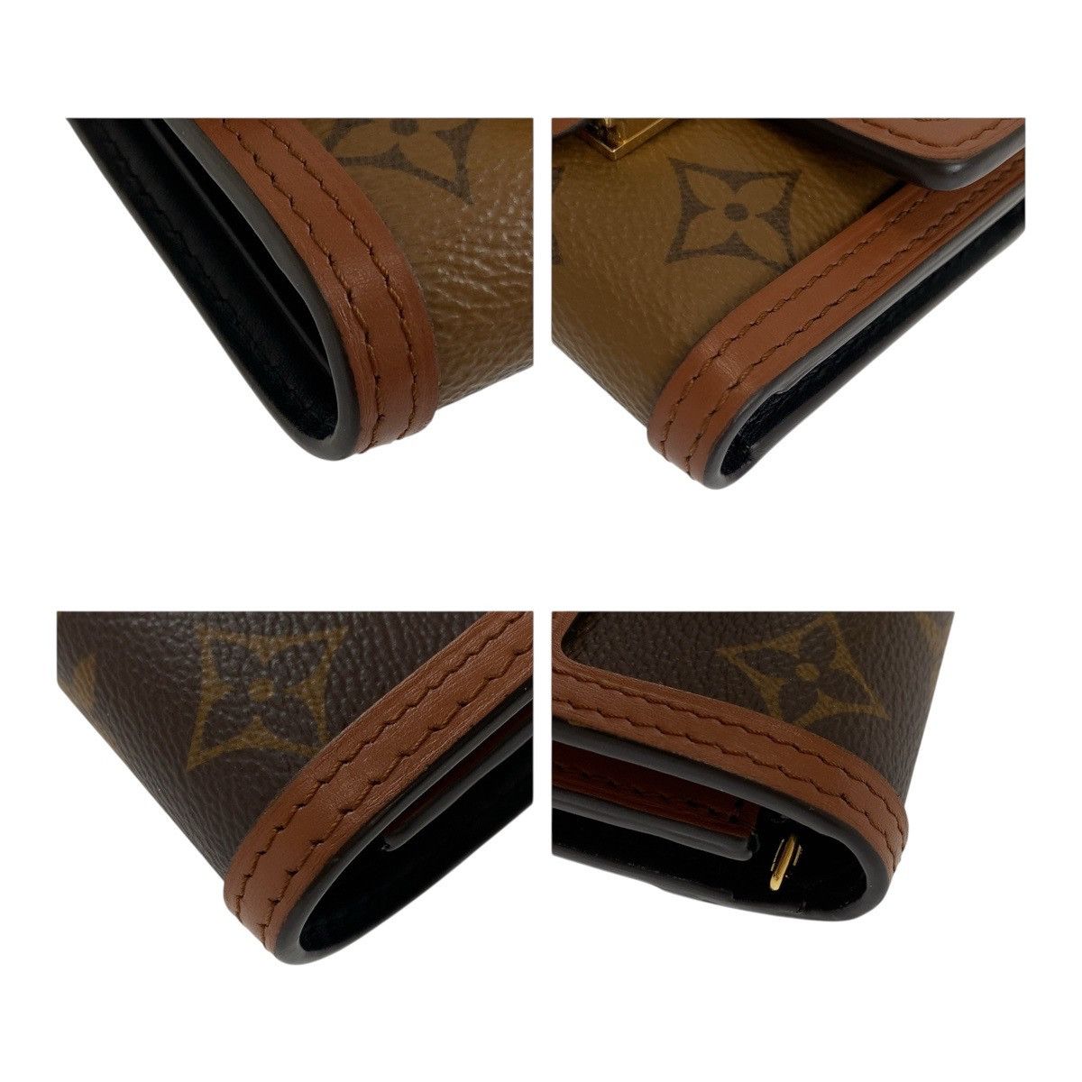 Louis Vuitton Louis Vuitton Louis Vuitton Portefeuille Dauphine Monogram Wallet Canvas Short Wallet M68725 DUTY FREE for USA Size ONE SIZE - 3 Thumbnail