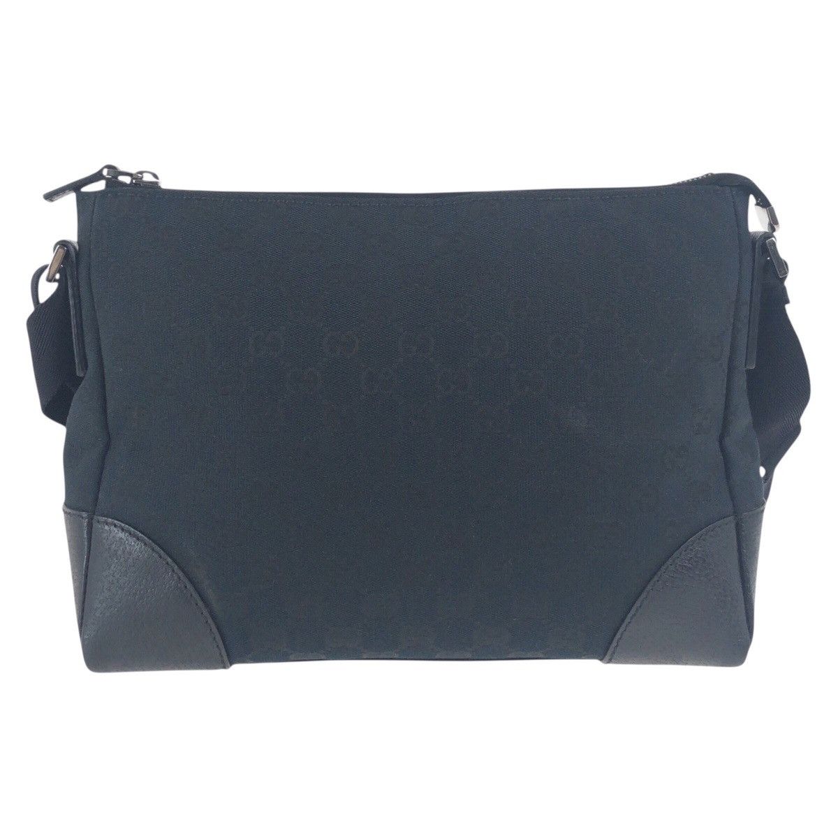 Gucci Gucci Gucci GG Canvas Leather Shoulder Bag Canvas Shoulder Bag 114273 DUTY FREE for USA Size ONE SIZE - 2 Thumbnail
