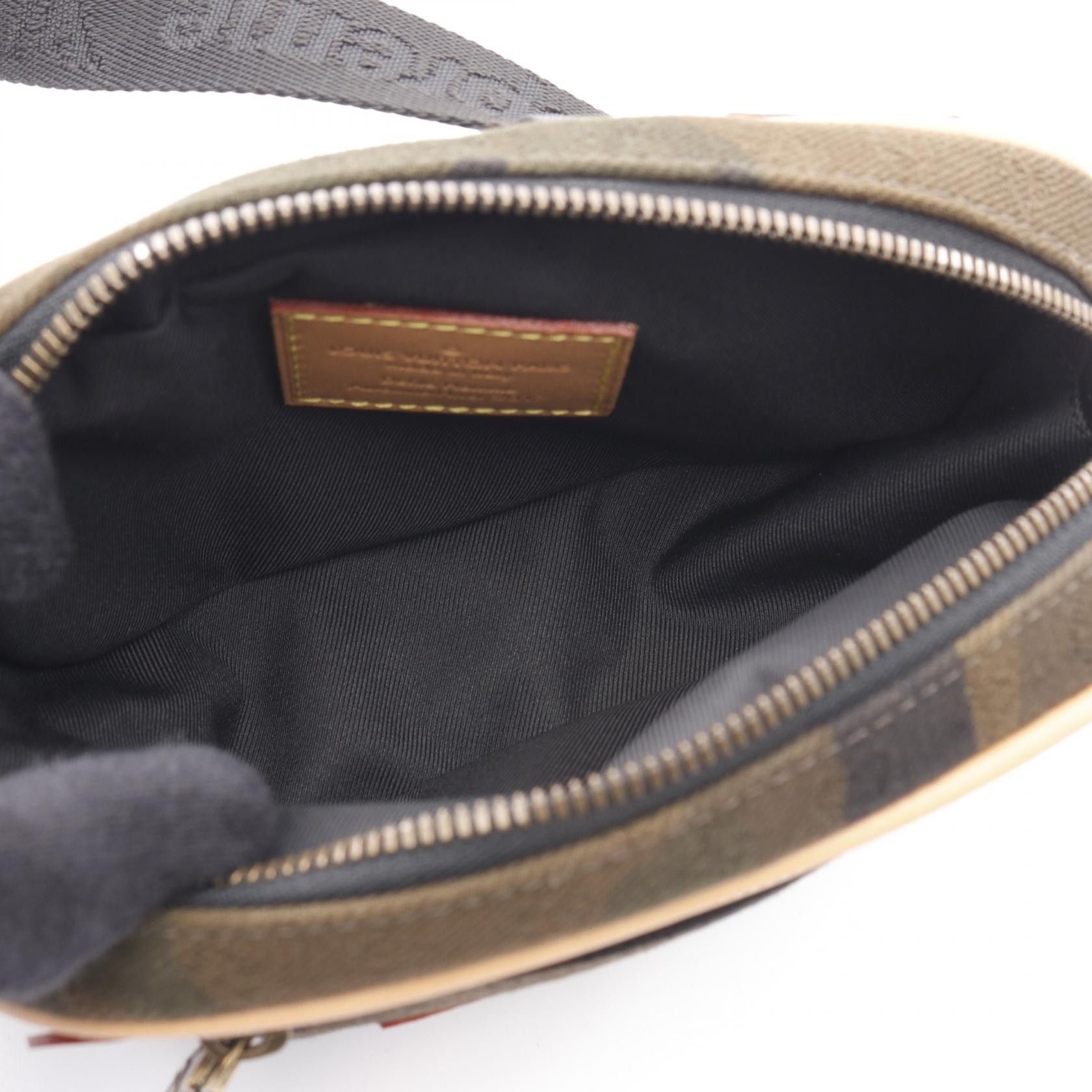 Louis Vuitton Louis Vuitton LOUIS VUITTON × Supreme Monogram Canvas Waist Bag Limited Canvas Belt Bag M44202 Size ONE SIZE - 3 Thumbnail