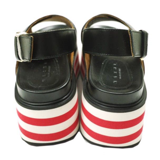 Marni Marni Marni Fussbett Wedge Sandal Leather Sandal Leather Shoes ZPMS007506P3586 DUTY FREE for USA Size ONE SIZE - 4 Thumbnail