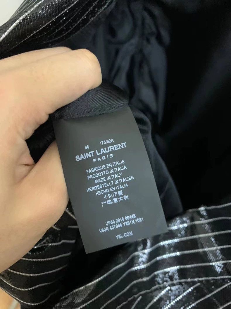Saint Laurent Paris Saint Laurent FW2016 Striped Blazer Size US S / EU 44-46 / 1 - 3 Thumbnail
