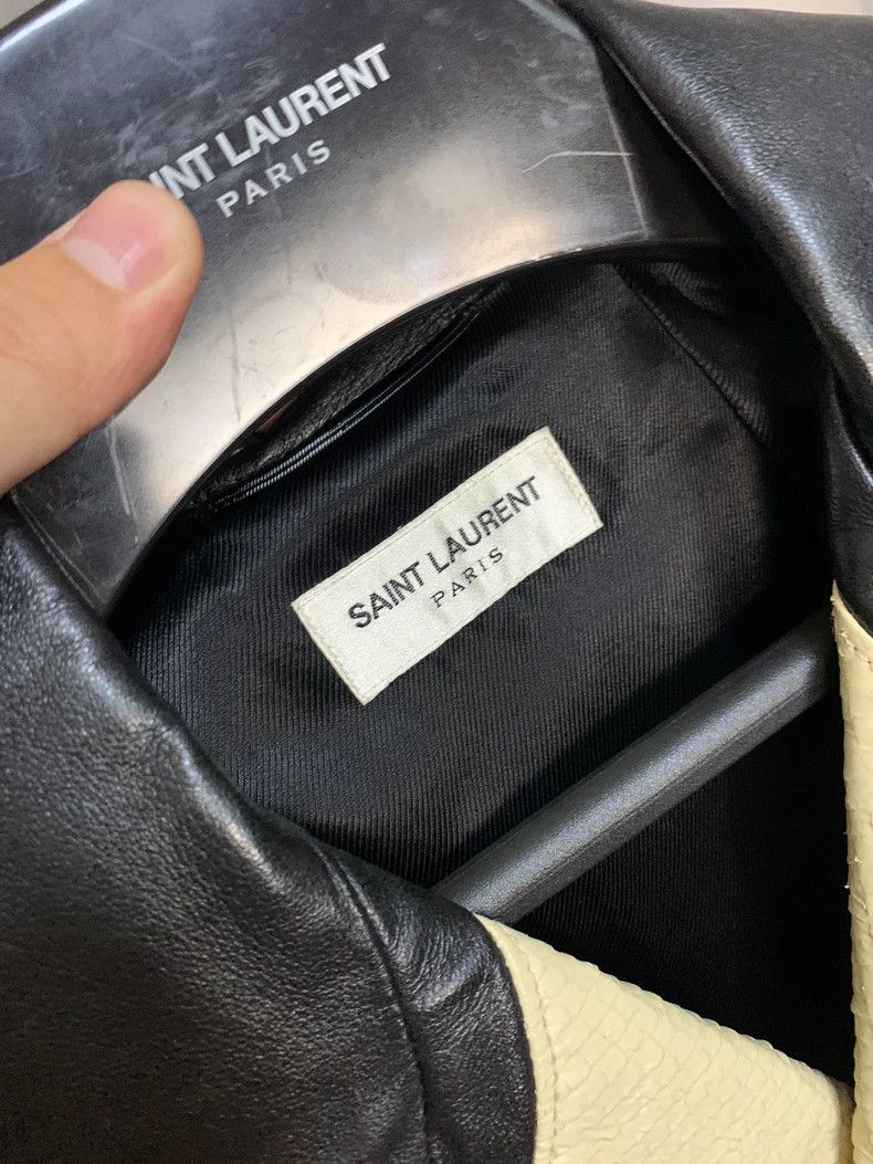 Saint Laurent Paris Saint Laurent Leather Snake Pattern Jacket Size US M / EU 48-50 / 2 - 2 Thumbnail