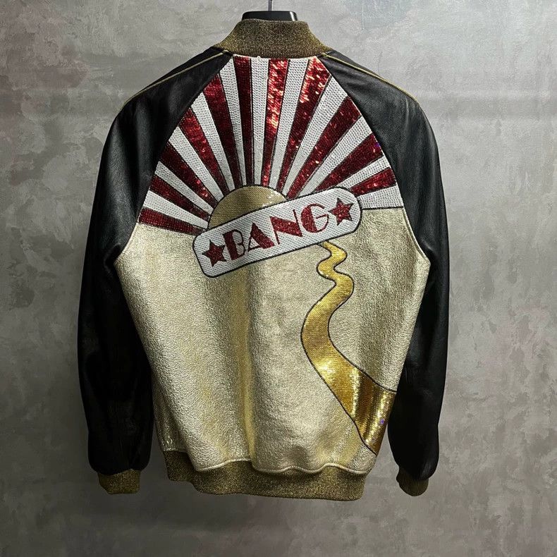 Saint Laurent Paris Saint Laurent "Bang" Print Baseball Jacket Size US M / EU 48-50 / 2 - 2 Thumbnail