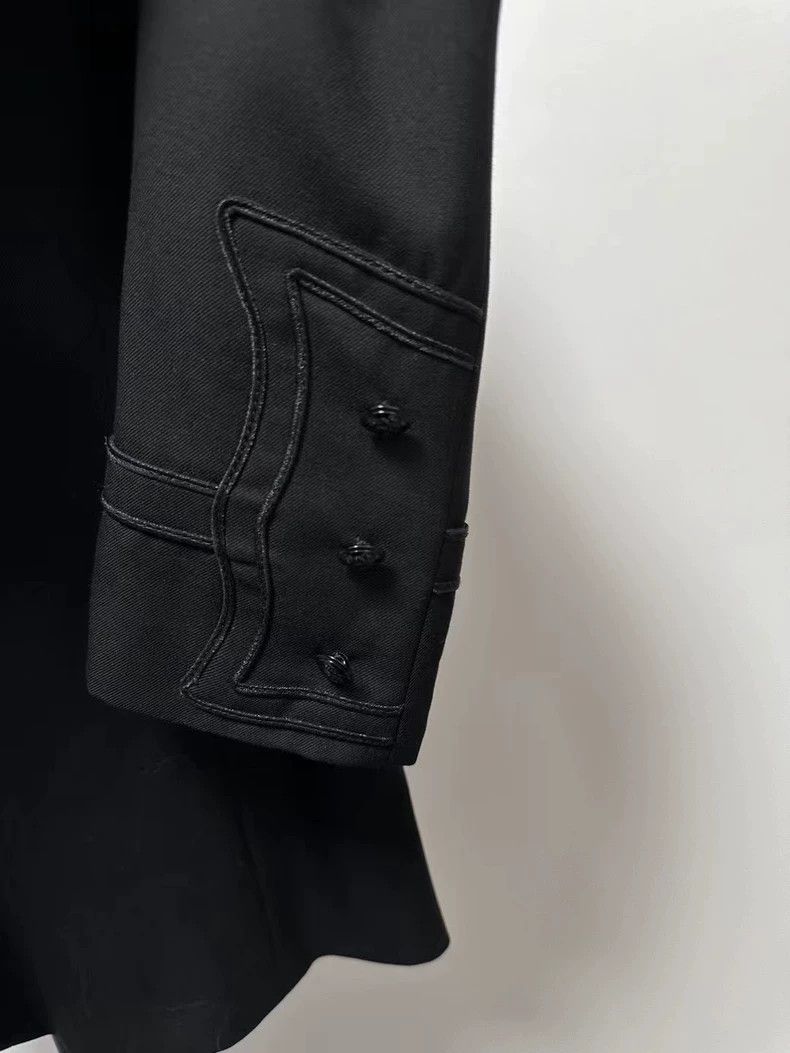 Saint Laurent Paris Saint Laurent Black Court Style Blazer Size US L / EU 52-54 / 3 - 5 Thumbnail