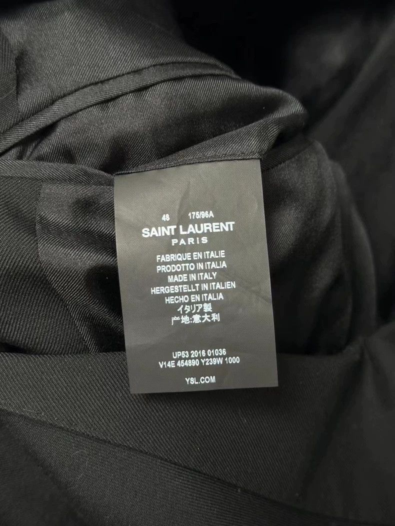 Saint Laurent Paris Saint Laurent Black Court Style Blazer Size US L / EU 52-54 / 3 - 4 Thumbnail