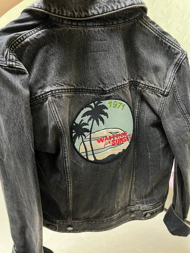 Saint Laurent Paris Saint Laurent YSL Denim Jacket with Embroidery Size US M / EU 48-50 / 2 - 4 Thumbnail