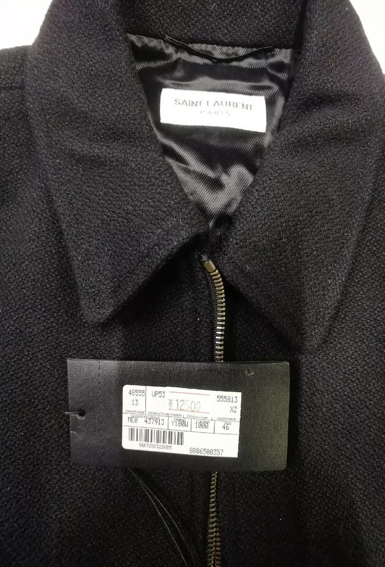 Yves Saint Laurent SAINT LAURENT Men's Black Collar Jacket Size US M / EU 48-50 / 2 - 3 Thumbnail