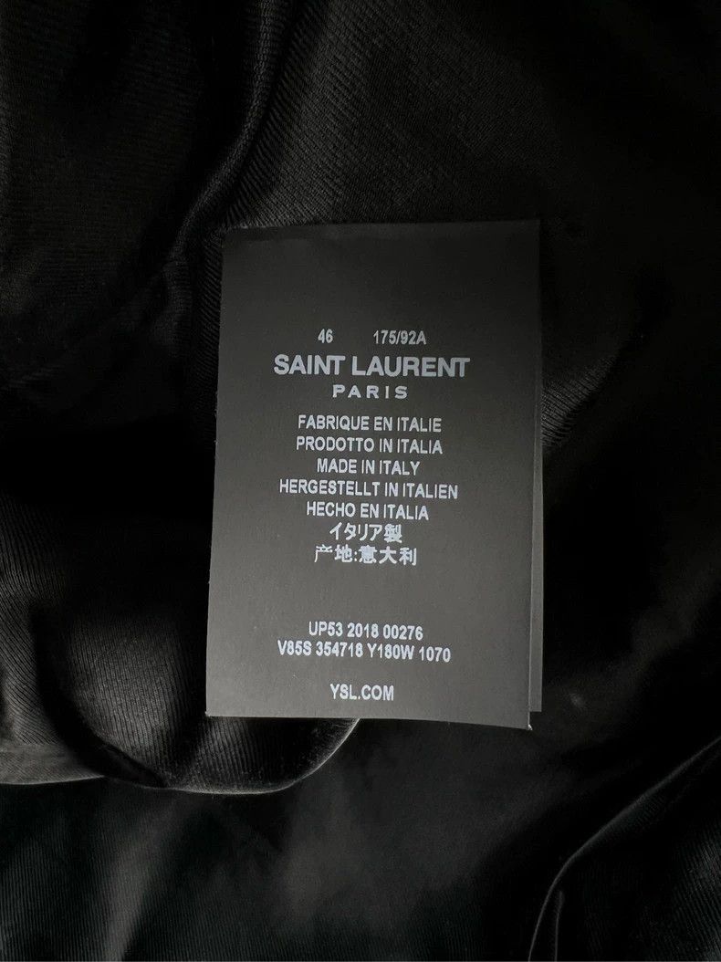 Saint Laurent Paris Saint Laurent Black White Baseball Jacket Size US M / EU 48-50 / 2 - 4 Thumbnail