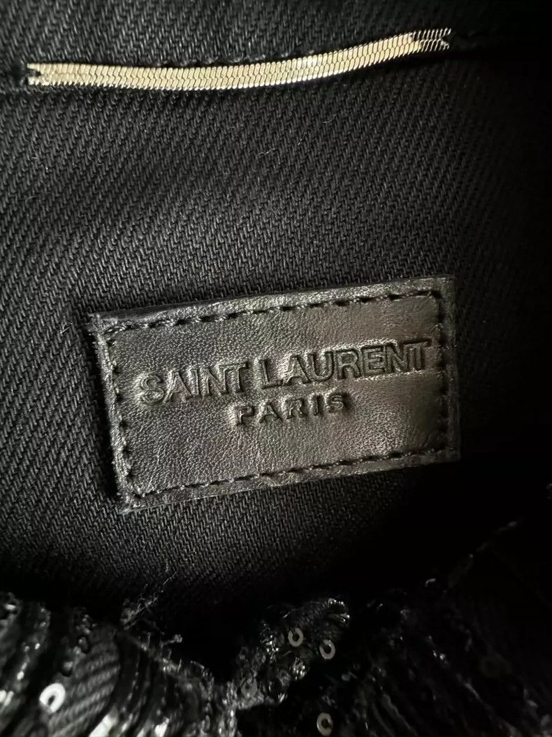 Saint Laurent Paris Saint Laurent SLP Sequin Denim Jacket Size US M / EU 48-50 / 2 - 4 Thumbnail