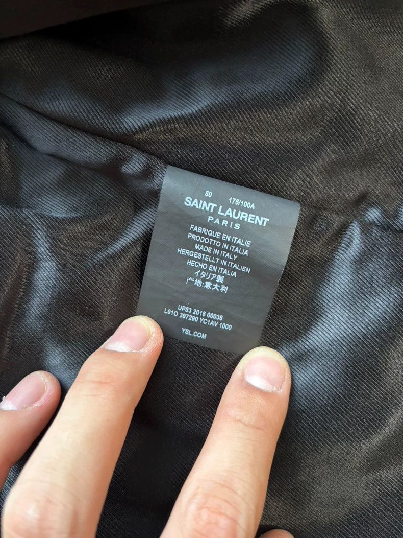Saint Laurent Paris Saint Laurent 16FW Leather Biker Jacket Size US L / EU 52-54 / 3 - 4 Thumbnail