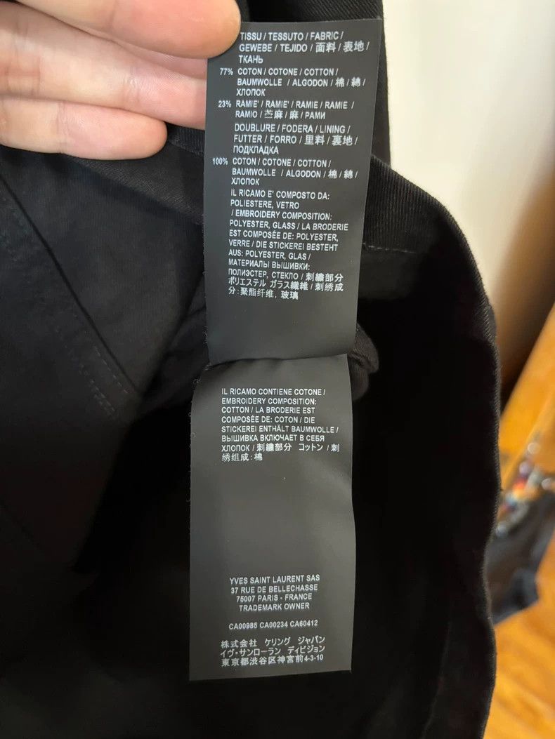 Saint Laurent Paris Saint Laurent 20SS Black Drill Jacket Size US L / EU 52-54 / 3 - 5 Thumbnail