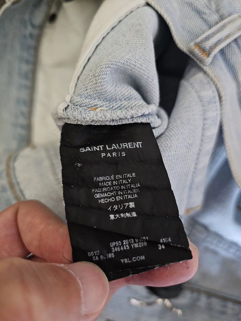 Saint Laurent Paris Saint Laurent Men's D02 Light Blue Jeans Size US 34 / EU 50 - 6 Thumbnail