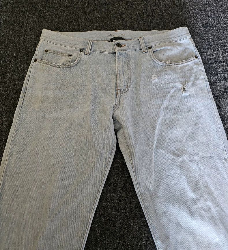 Saint Laurent Paris Saint Laurent Men's D02 Light Blue Jeans Size US 34 / EU 50 - 2 Thumbnail