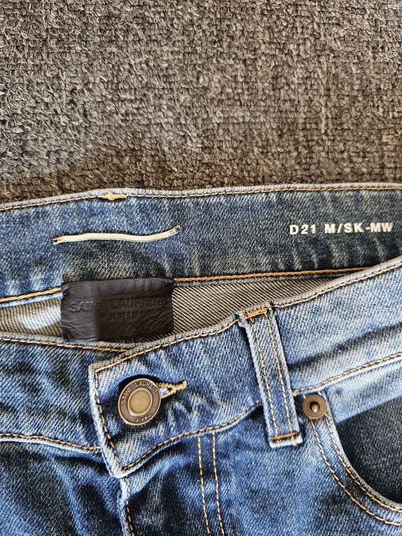 Saint Laurent Paris Saint Laurent D21 Slim Fit Jeans Size US 32 / EU 48 - 3 Thumbnail