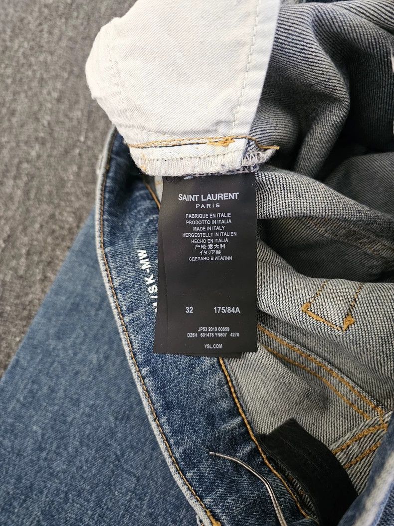 Saint Laurent Paris Saint Laurent D21 Slim Fit Jeans Size US 32 / EU 48 - 6 Thumbnail