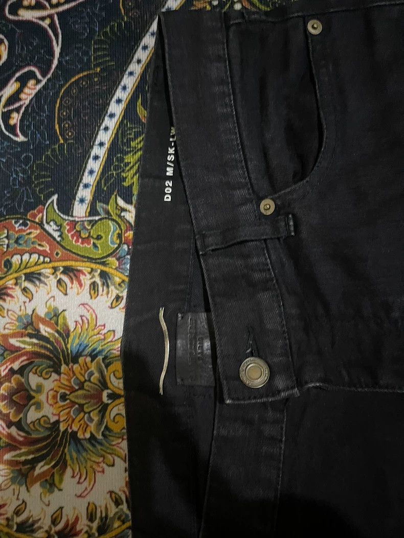 Saint Laurent Paris Saint Laurent Black Distressed Denim Jeans Size US 34 / EU 50 - 2 Thumbnail