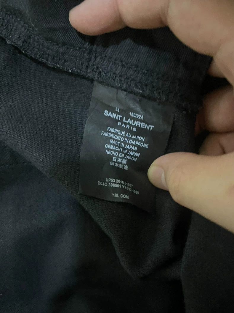 Saint Laurent Paris Saint Laurent Black Distressed Denim Jeans Size US 34 / EU 50 - 6 Thumbnail