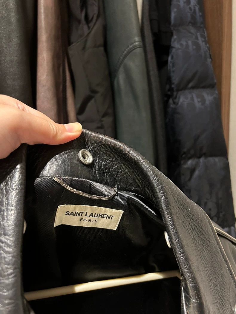 Saint Laurent Paris Saint Laurent Leather Jacket with Patches Size US M / EU 48-50 / 2 - 9 Thumbnail