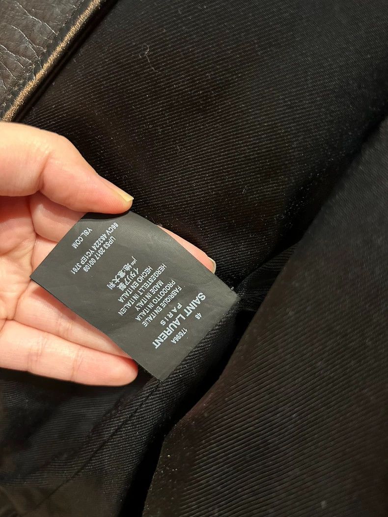 Saint Laurent Paris Saint Laurent Leather Jacket with Patches Size US M / EU 48-50 / 2 - 5 Thumbnail