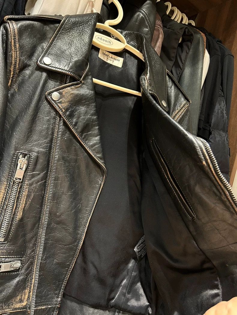 Saint Laurent Paris Saint Laurent Leather Jacket with Patches Size US M / EU 48-50 / 2 - 4 Thumbnail