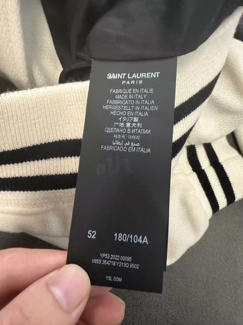 Saint Laurent Paris Saint Laurent Paris SLP Varsity Jacket Size US XL / EU 56 / 4 - 4 Thumbnail