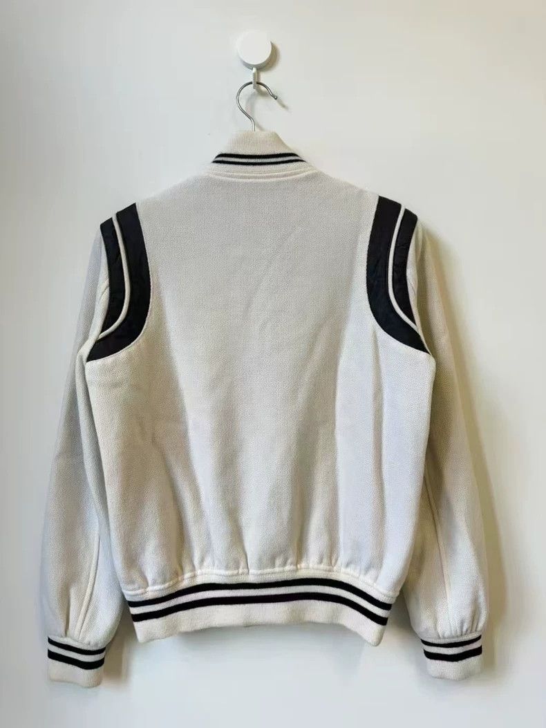 Saint Laurent Paris Saint Laurent Paris White Varsity Jacket Size US XL / EU 56 / 4 - 2 Thumbnail