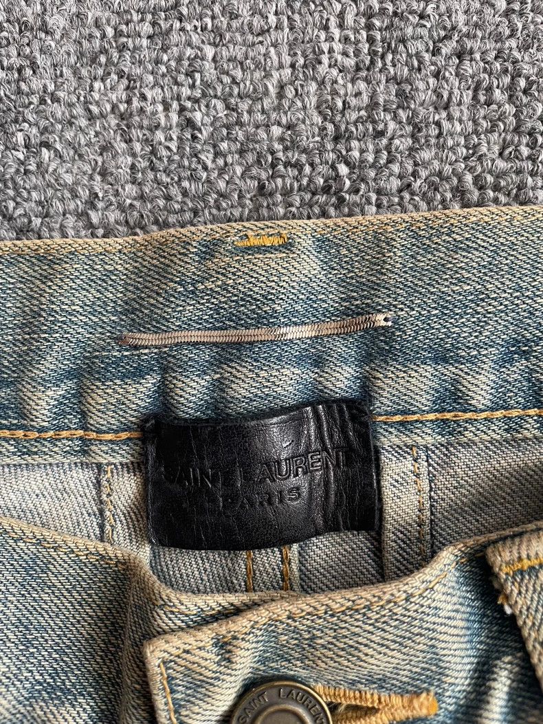 Saint Laurent Paris Saint Laurent Distressed Denim Jeans Size US 30 / EU 46 - 5 Thumbnail